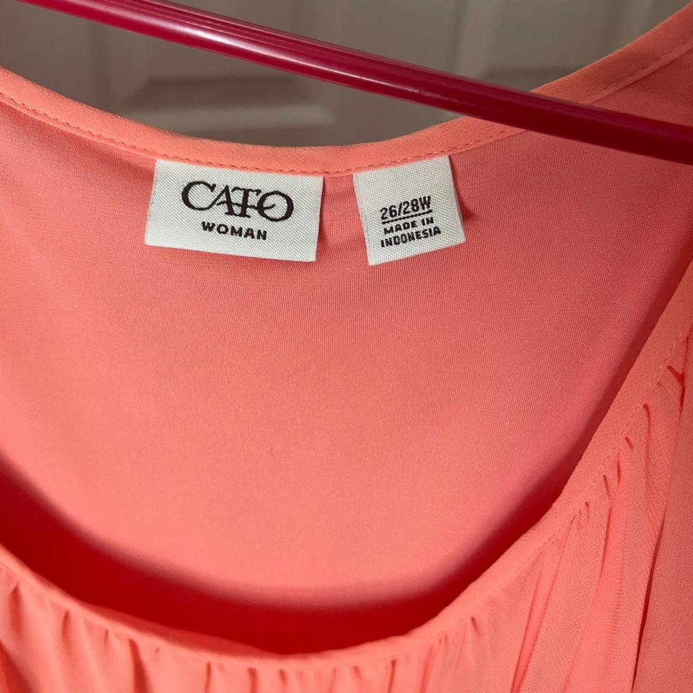 Coral blouse